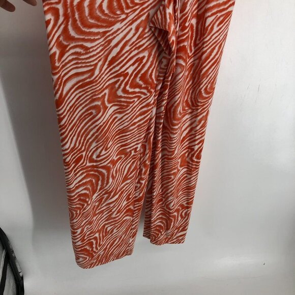 Calvin Klein Orange  & White Zebra Romper Jumpsuit Size 2 - Picture 6 of 16